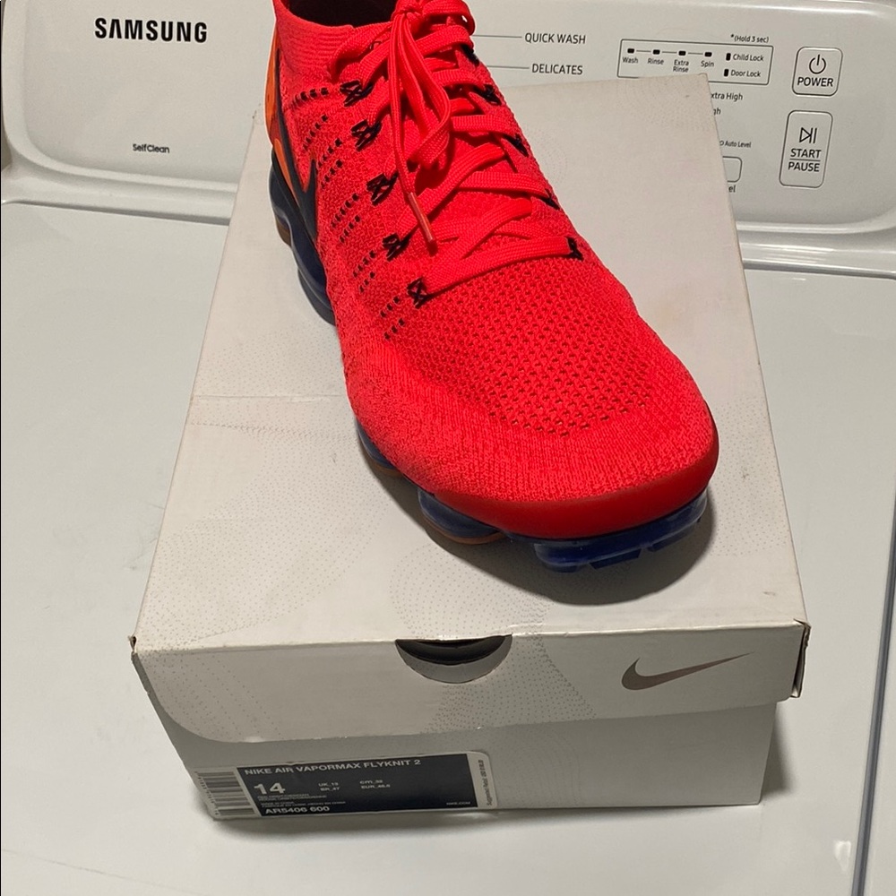 Nike Air Vapormax Flyknit 2 Red Men's Shoes